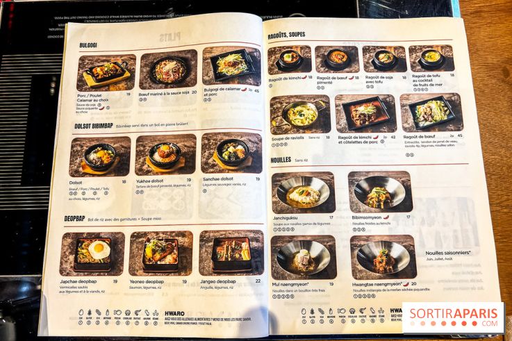 Hwaro Grill, le barbecue Coréen Paris 15e - carte - menu