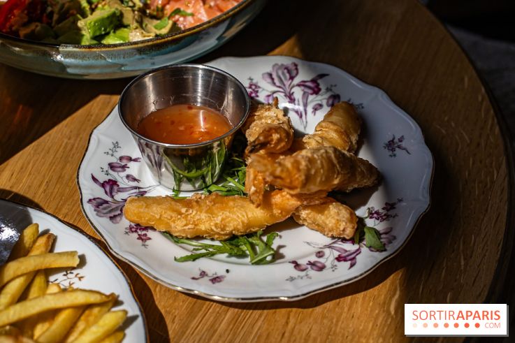 Festival, le café-restaurant rue Étienne Marcel  -  beignets de gambas