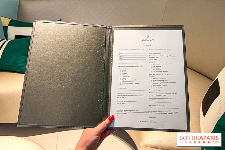 Soin Hydrafacial au Spa Valmont de l'hôtel Le Meurice