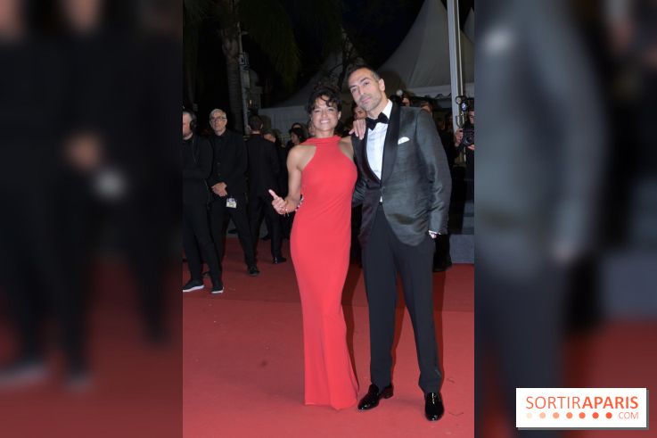 ©Rachid Bellak - Cannes 2024 : Tapis Rouge - The Shrouds  - Michelle Rodriguez et Mohammed Al Turki 