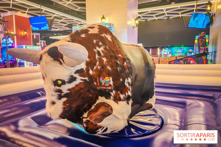 La Tête dans les Nuages - la Défense - taureau mécanique