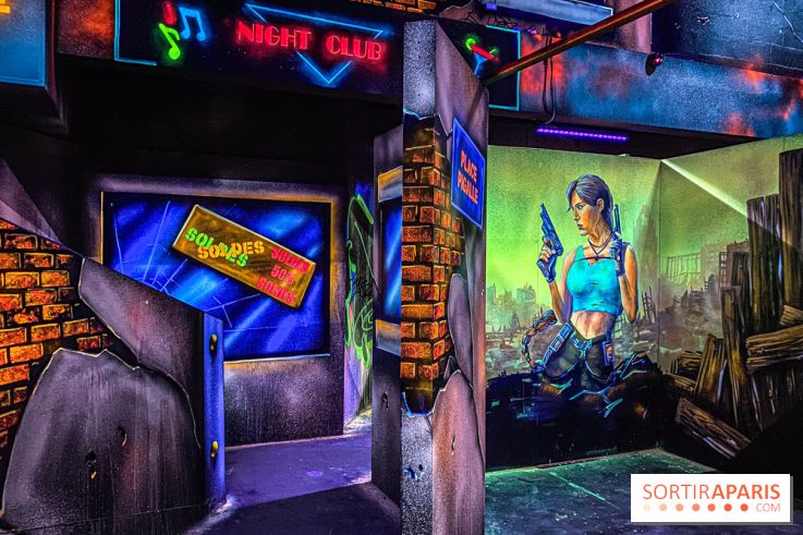 La Tête dans les Nuages - la Défense - Laser game Lara Croft