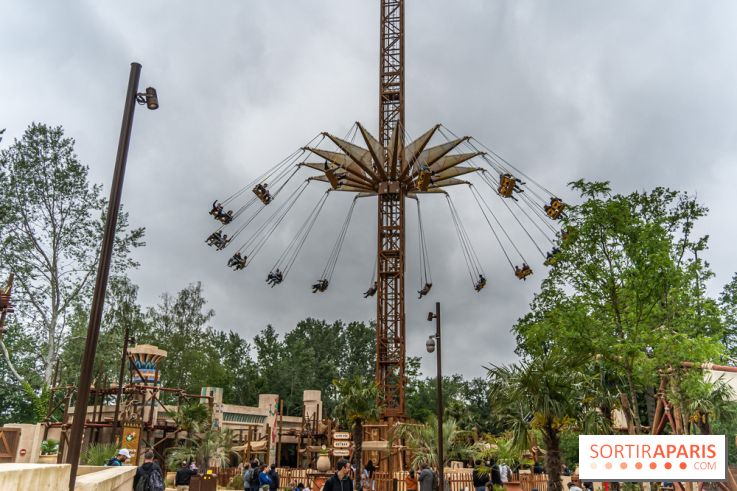 Parc Astérix : inauguration de la Tour Numérobis avec Jamel Debbouze