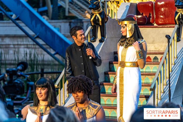 Parc Astérix : inauguration de la Tour Numérobis avec Jamel Debbouze