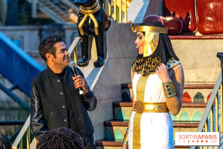 Parc Astérix : inauguration de la Tour Numérobis avec Jamel Debbouze