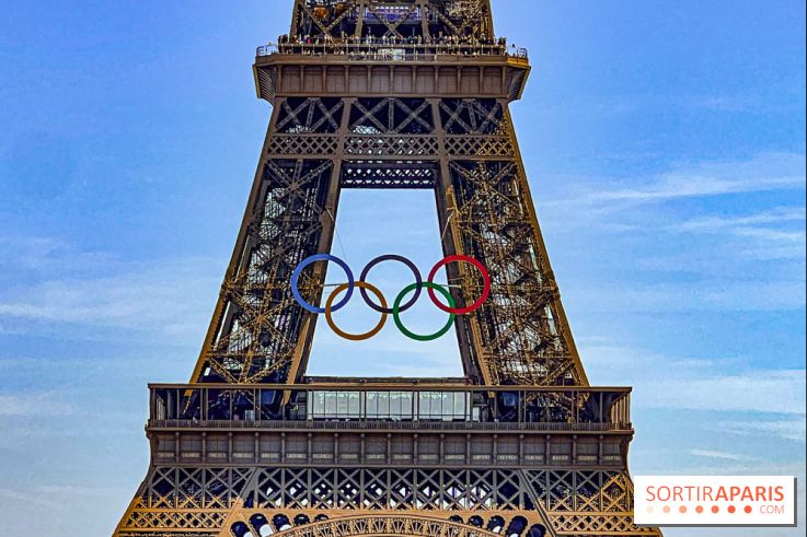 Tour Eiffel anneaux jeux olympiques Paris 2024