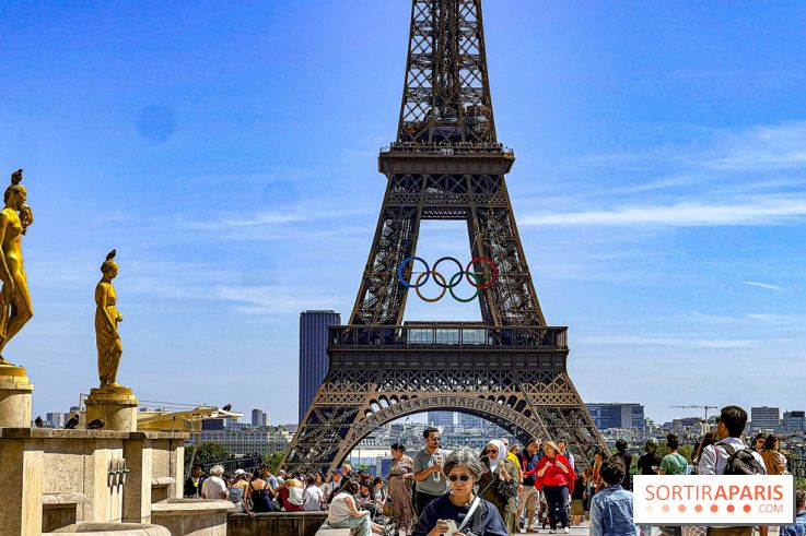 Tour Eiffel anneaux jeux olympiques Paris 2024