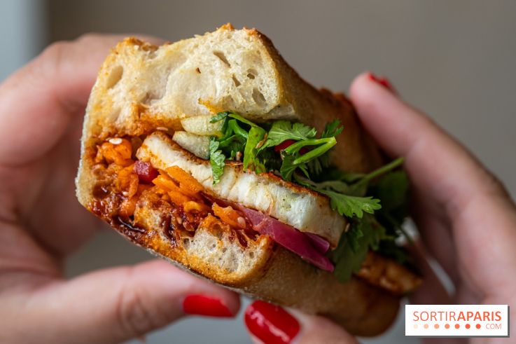 Hoa Cà Phê, le Coffee Shop Vietnamin du 11e à Paris -  banh mi végétarien