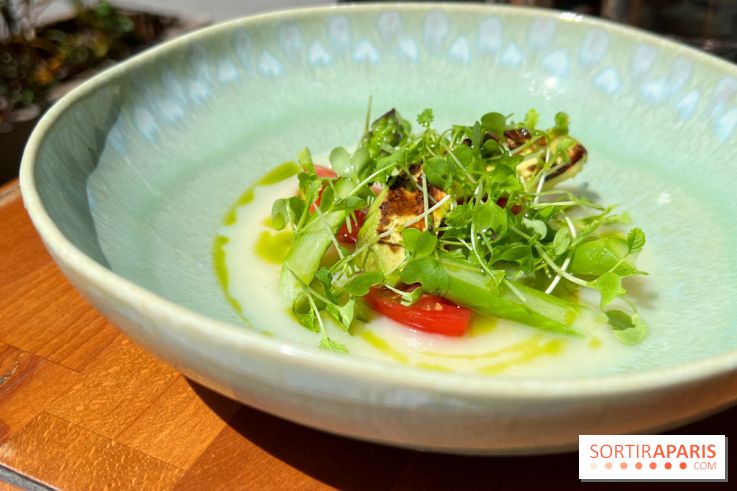 Petit Boutary - Gaspacho d'asperges, avocat poêlé
