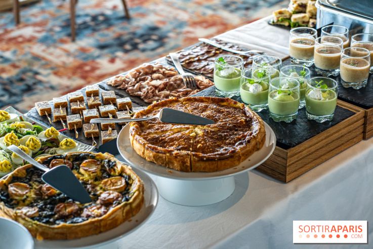 Le Brunch à volonté du belvédère au Domaine de la Corniche dans les Yvelines - photos -  quiches
