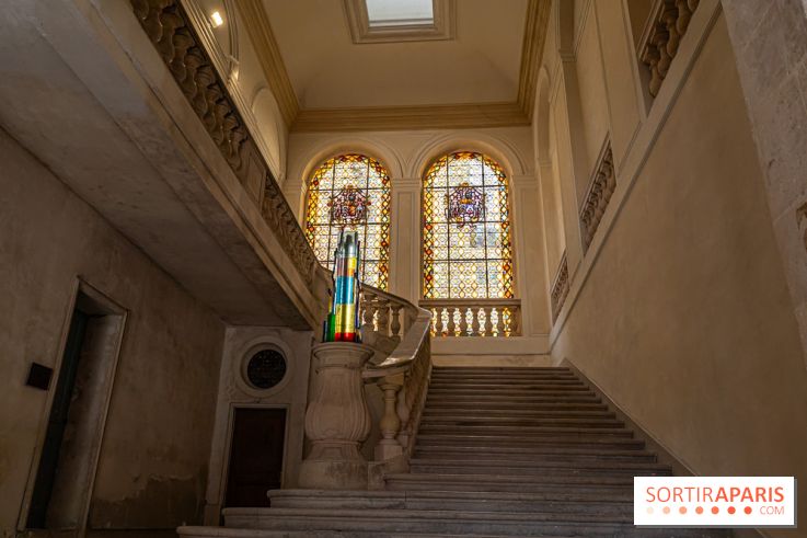 Le Château de la Roche Guyon, le château troglodyte dans le Val-d'Oise - 95 -  escalier