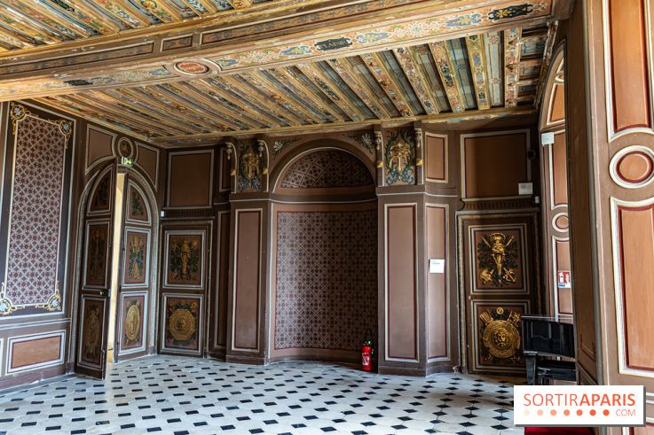 Le Château de la Roche Guyon, le château troglodyte dans le Val-d'Oise - 95 -  salle des gardes
