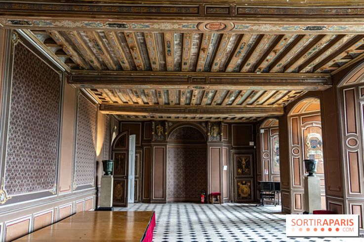 Le Château de la Roche Guyon, le château troglodyte dans le Val-d'Oise - 95 -  salle des gardes