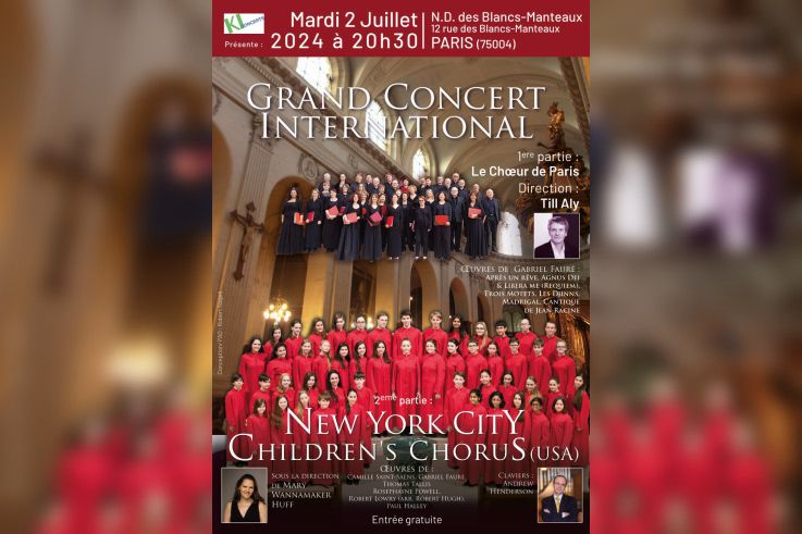 Grand Concert de Chant Choral Franco Américain Gratuit 