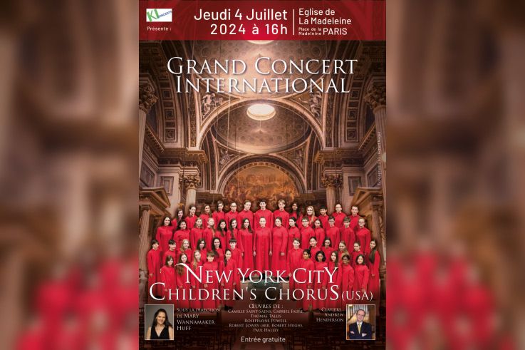 Le New York City Children's Chorus à La Madeleine