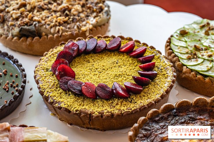 Taårtt, la pâtisserie - salon de thé Paris 15e aux tartes en tous genres - tarte clafoutis cerises et pistache