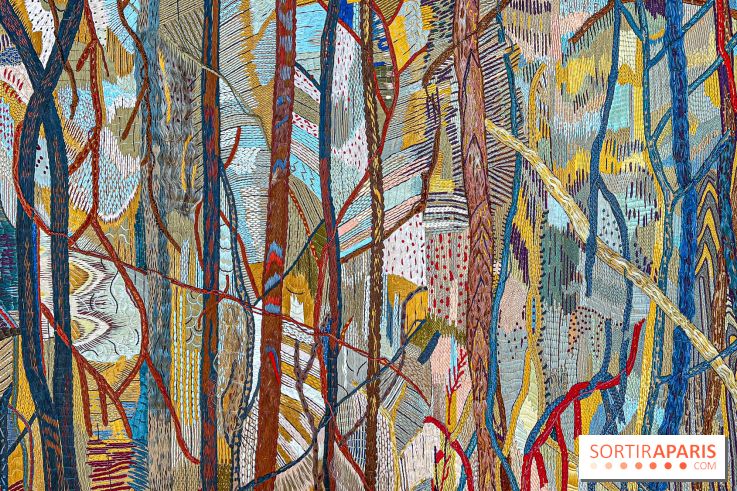 L'exposition de la broderie monumentale d'Eva Jospin à l'Orangerie du Château de Versailles