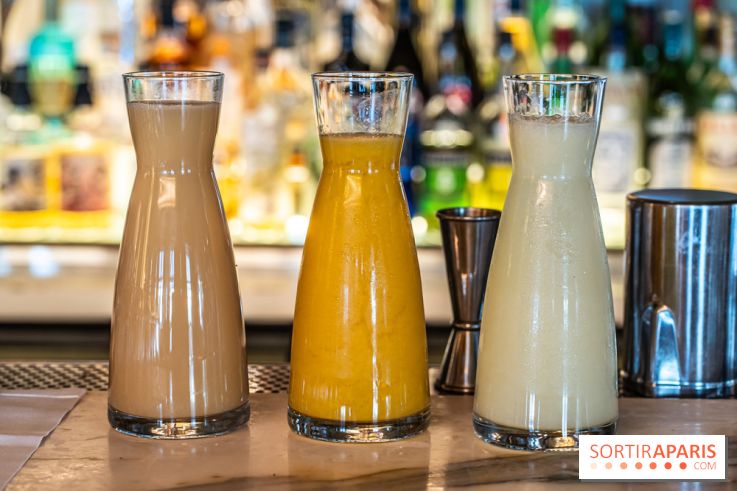 Brunch du Vesper Paris 7e - buffet à volonté et plats à table -  jus de fruits