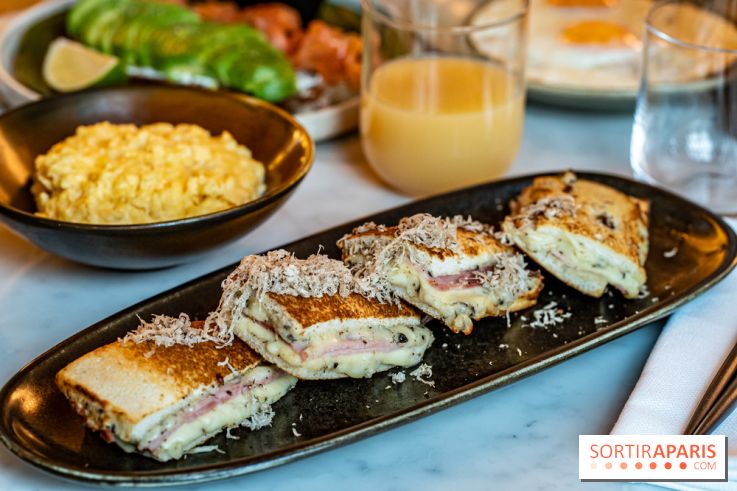 Brunch du Vesper Paris 7e - buffet à volonté et plats à table -  croque truffe