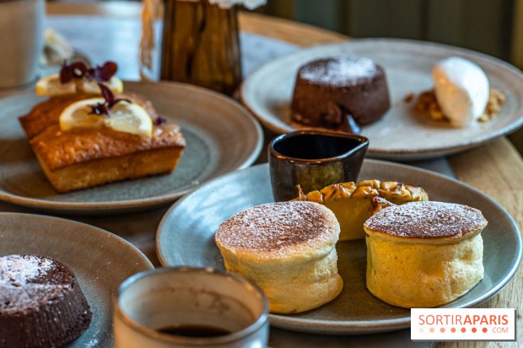 Brunch du Vesper Paris 7e - buffet à volonté et plats à table - desserts - fluffy pancakes