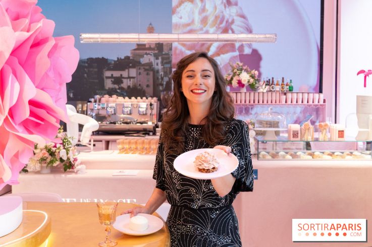 Le Café de la Rose Lancôme par Nina Métayer sur les Champs-Elysées à Paris