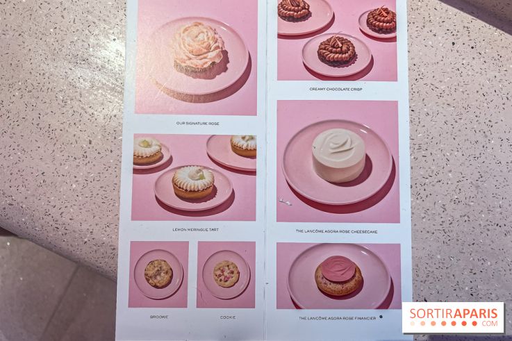 Le Café de la Rose Lancôme par Nina Métayer sur les Champs-Elysées à Paris - les pâtisseries 