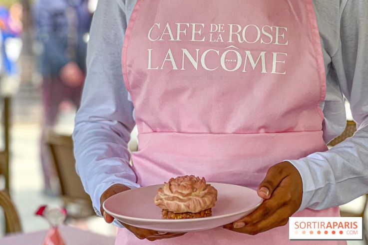 Le Café de la Rose Lancôme par Nina Métayer sur les Champs-Elysées à Paris - Exposition Siège Social Sisley 1086180