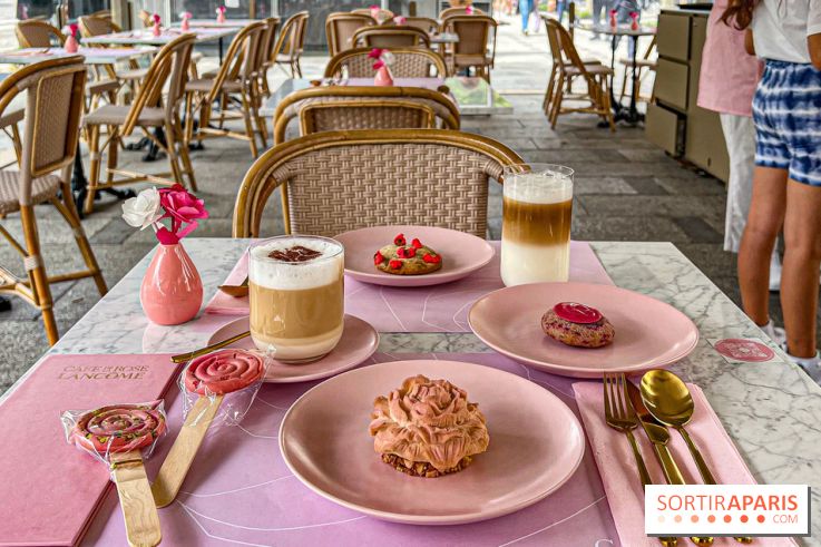 Le Café de la Rose Lancôme par Nina Métayer sur les Champs-Elysées à Paris - Exposition Siège Social Sisley 1086222