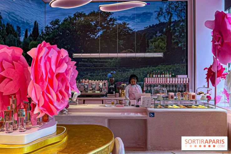 Le Café de la Rose Lancôme par Nina Métayer sur les Champs-Elysées à Paris - Exposition Siège Social Sisley 1086303