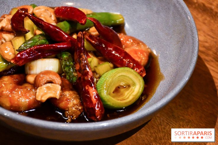 Madame Fan, le restaurant gastronomique chinois à Paris  -  crevettes Kung Pao