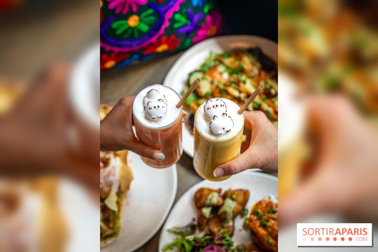 Brunch indien à Paris par Baranaan et Pingwoo -  lassis rose et mangue