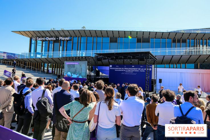 Inauguration du prolongement de la ligne 14, nos photos
