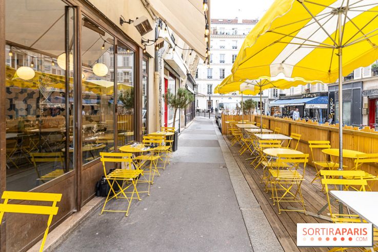 Belle Maison, Bistrot iodé, restaurant de poissons et fruits de mer Paris 9 - terrasse