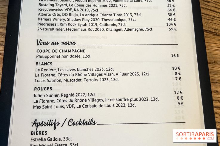 Tina restaurant - bar à Tapas Paris 6  - carte - menu