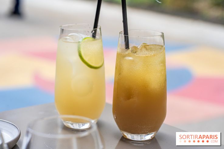 Fana Bistrot, le restaurant bistronomique du 18e avec terrasse et vue Sacré Cœur -  thé glacé - kombucha