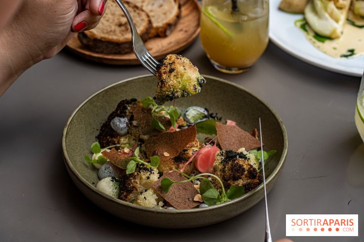 Fana Bistrot, le restaurant bistronomique du 18e avec terrasse et vue Sacré Cœur -  chou fleur végétarien