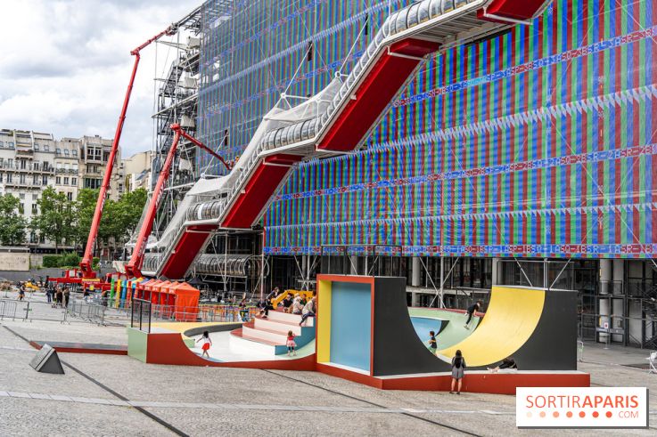 Cycloïde Piazza, le skatepark et œuvre d’art de Raphaël Zarka au Centre Pompidou