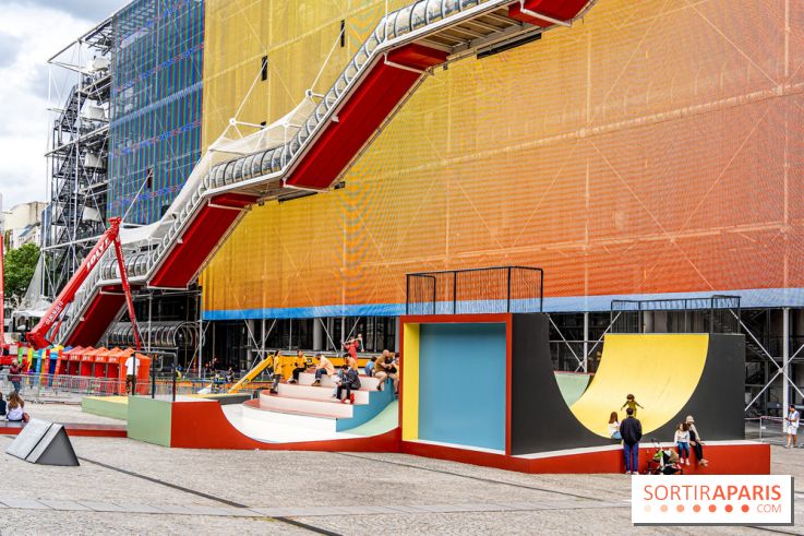 Cycloïde Piazza, le skatepark et œuvre d’art de Raphaël Zarka au Centre Pompidou