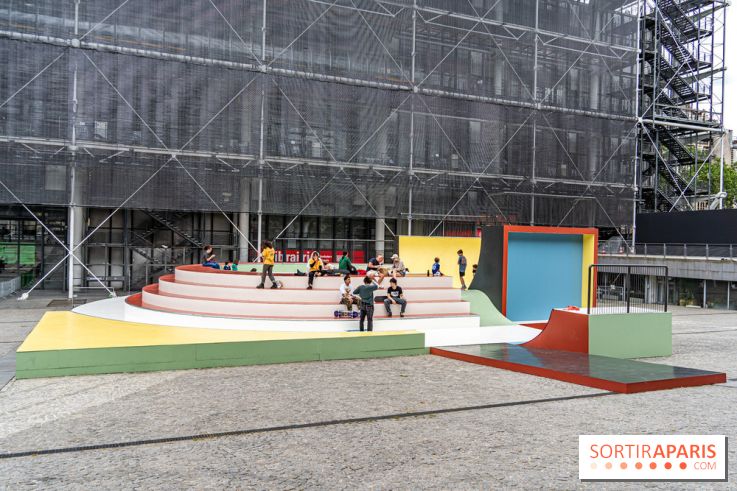 Cycloïde Piazza, le skatepark et œuvre d’art de Raphaël Zarka au Centre Pompidou