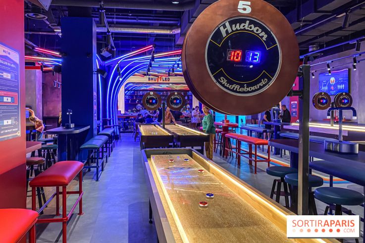 Shuffled, l'enseigne de shuffleboard à Boom Boom Villette - IMG 8586