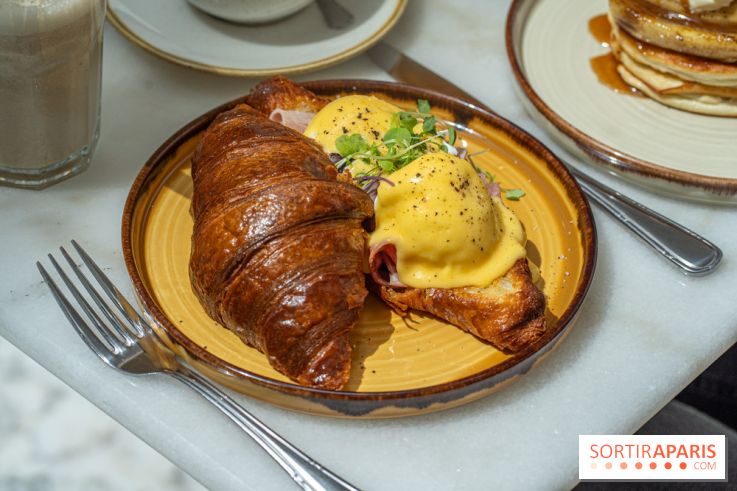 Inform Café, le coffee shop brunch sur fond de monument historique au Citéco -  croissant Bénédicte jambon