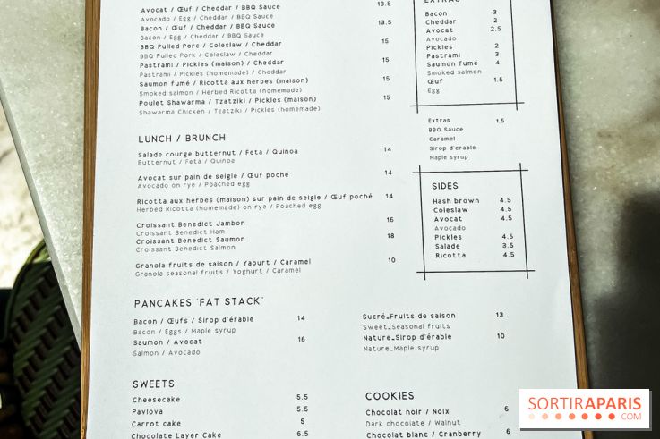 Inform Café, le coffee shop brunch sur fond de monument historique au Citéco - Carte du brunch - menu 