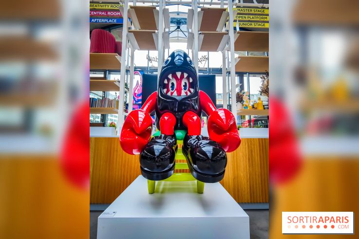 Les homards de l'artiste pop Philip Colbert envahissent la Station F pour une expo gratuite insolite - IMG20240708164809