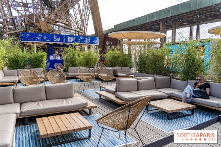 La terrasse sur la Tour Eiffel 2024 en mode JO Paris 2024 - les photos