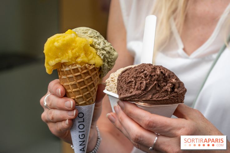 Angiolo, le glacier de Saint-Germain-des-Près - les photos -  pot et cornet