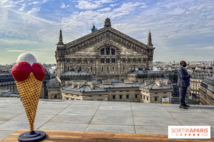 AMI Paris aux Galeries Lafayette Haussmann : pop ups, glacier et crêperie AMI par Julien Sebbag