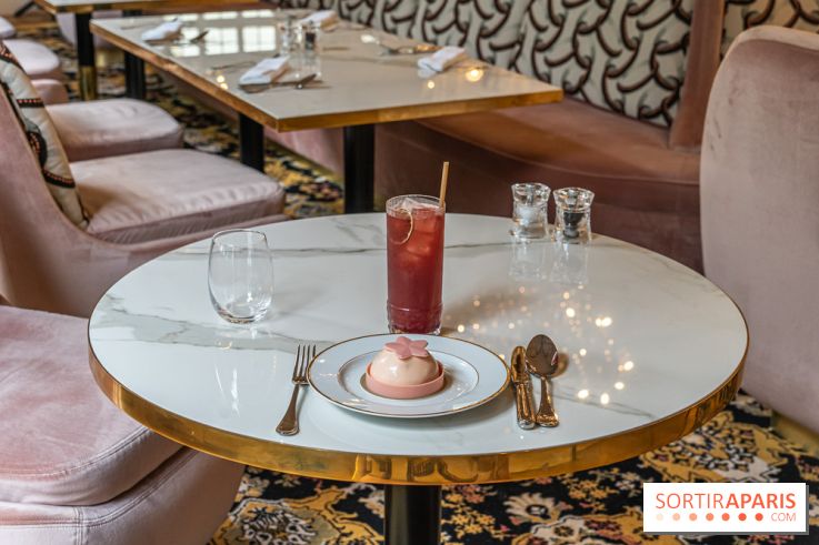 Le Café et la Pâtisserie Pierre Hermé à Versailles - Hôtel Les Lumières - pâtisserie et thé glacé ispahan