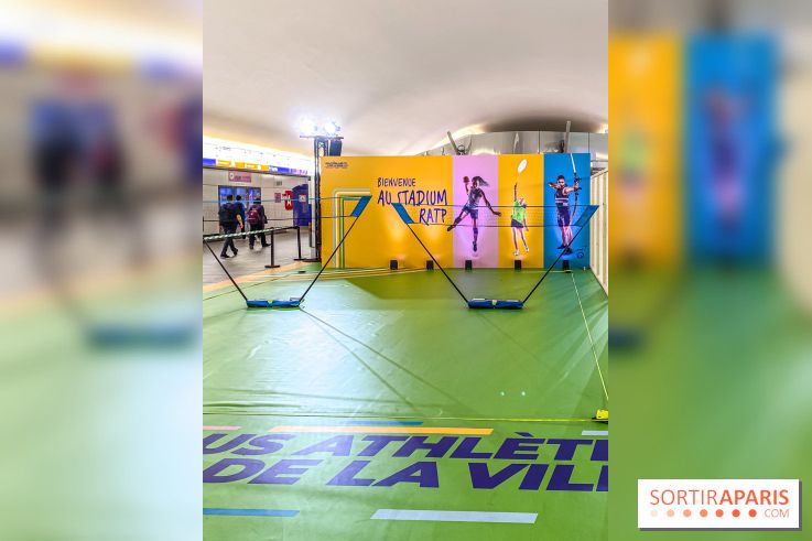 JO de Paris 2024 : animations sportives Stadium RATP à la station Auber - IMG 9274