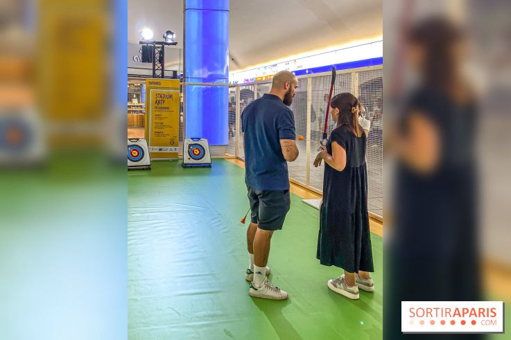 JO de Paris 2024 : animations sportives Stadium RATP à la station Auber - IMG 9298