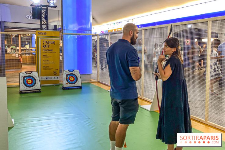 JO de Paris 2024 : animations sportives Stadium RATP à la station Auber - IMG 9299